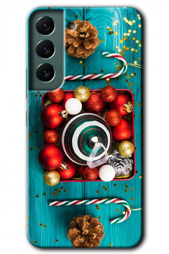 Galaxy S22 Plus Kılıf HD Desen Baskılı Arka Kapak - Christmas