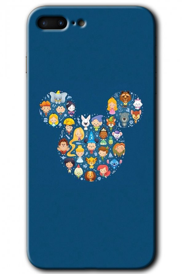 iPhone 7 Plus Kılıf HD Desen Baskılı Arka Kapak - Mickey