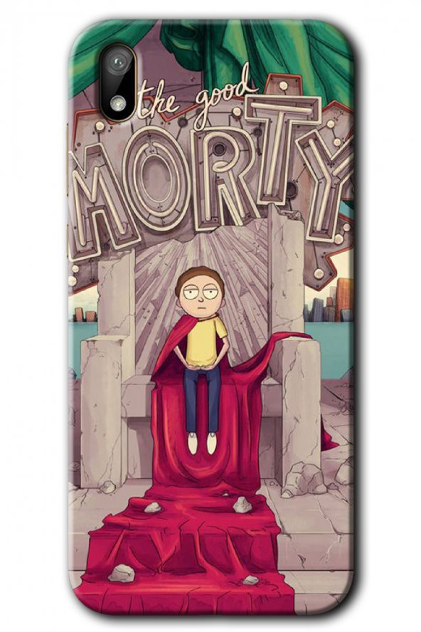 Huawei Y5 2019 Kılıf HD Desen Baskılı Arka Kapak - Morty - 1