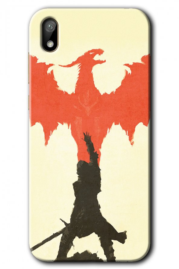 Huawei Y5 2019 Kılıf HD Desen Baskılı Arka Kapak - Dragon Hunter 1 - 1