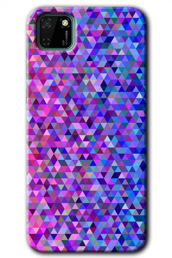 Huawei Y5P Kılıf HD Desen Baskılı Arka Kapak - Pixel Mozaik