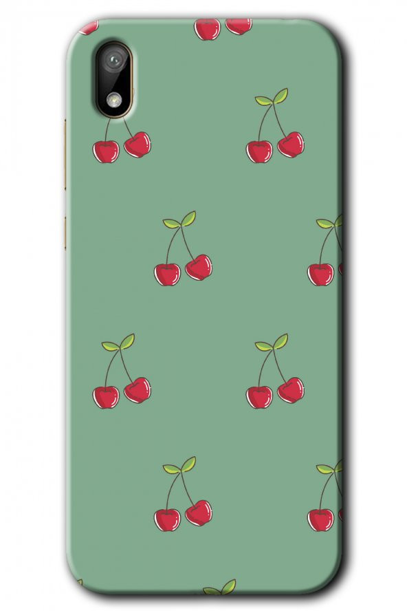 Huawei Y5 2019 Kılıf HD Desen Baskılı Arka Kapak - Kiraz Berry - 1