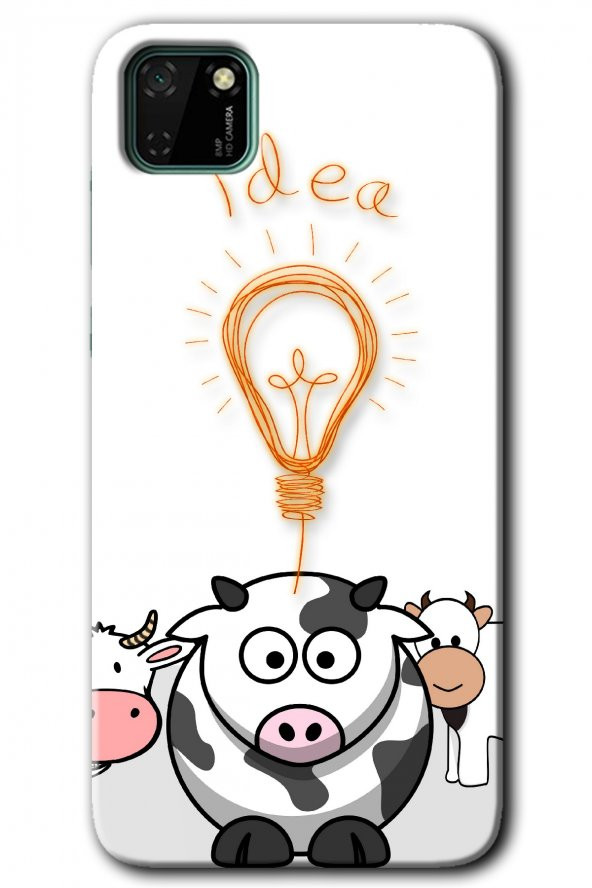 Huawei Y5P Kılıf HD Desen Baskılı Arka Kapak - İdea Lamp