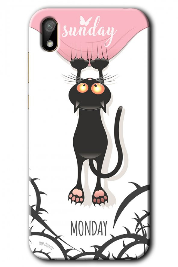 Huawei Y5 2019 Kılıf HD Desen Baskılı Arka Kapak - Dark Sunday - 1