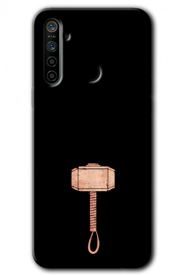 Realme 6i Kılıf HD Desen Baskılı Arka Kapak - Thor Çekiç