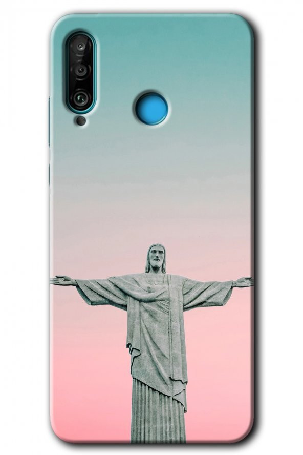 Huawei P30 Lite Kılıf HD Desen Baskılı Arka Kapak - Rio