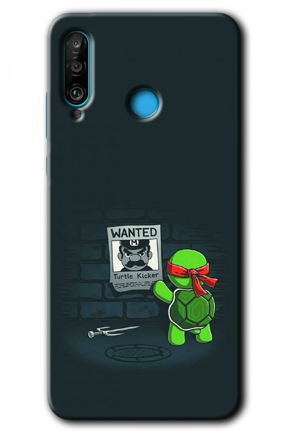 Huawei P30 Lite Kılıf HD Desen Baskılı Arka Kapak - Kaplumbağa Avcısı