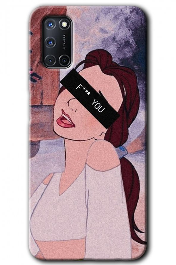 Oppo A52 Kılıf HD Desen Baskılı Arka Kapak - Bad Girl