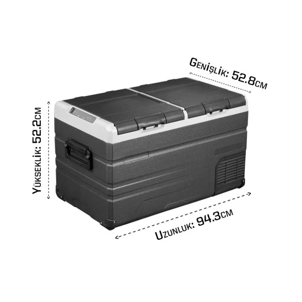 Icepeak Rocha Kompresörlü Buzdolabı 115 Litre-SİYAH - 11