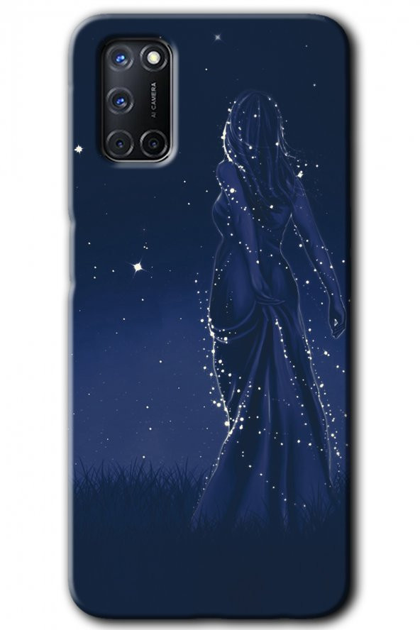 Oppo A52 Kılıf HD Desen Baskılı Arka Kapak - Gecenin Kraliçesi
