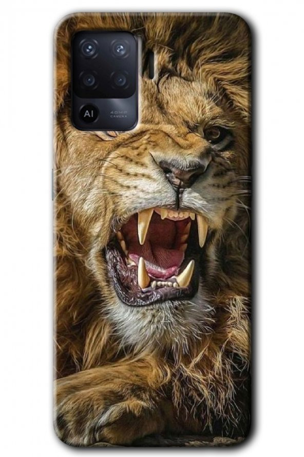 Oppo Reno 5 Lite Kılıf HD Desen Baskılı Arka Kapak - Lion King - 1