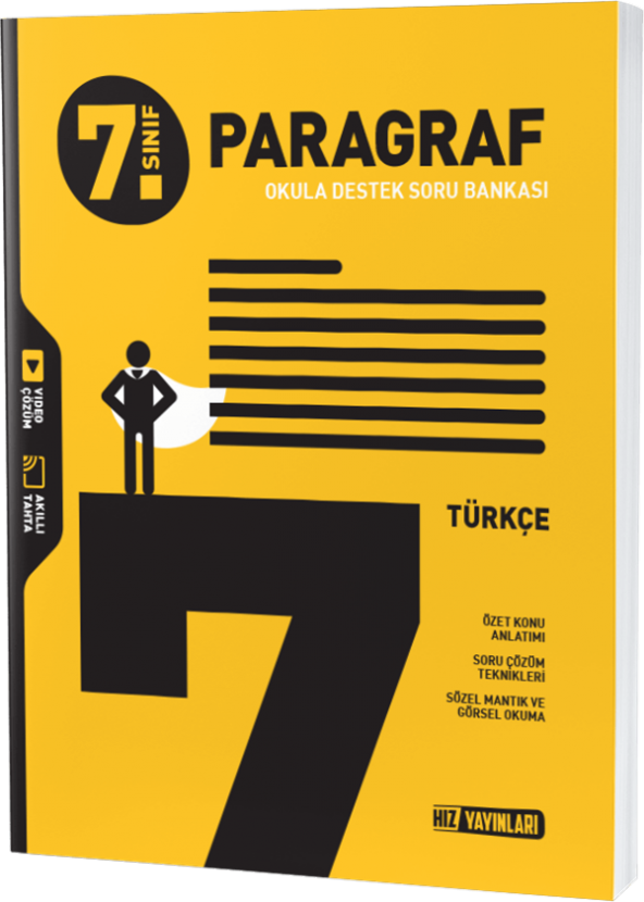 Hız Yayınları 7. SINIF TÜRKÇE PARAGRAF SORU BANKASI