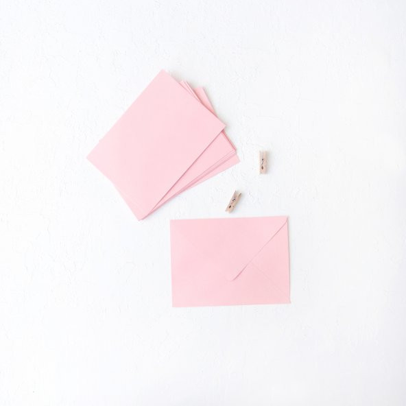 Açık pembe standart zarf, 13x18 cm  100 adet