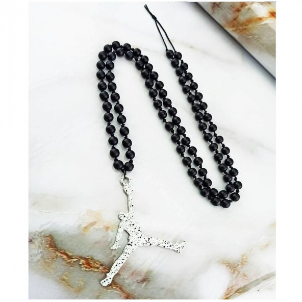 Oniks Doğal Taş Air Jordan Erkek Kolye