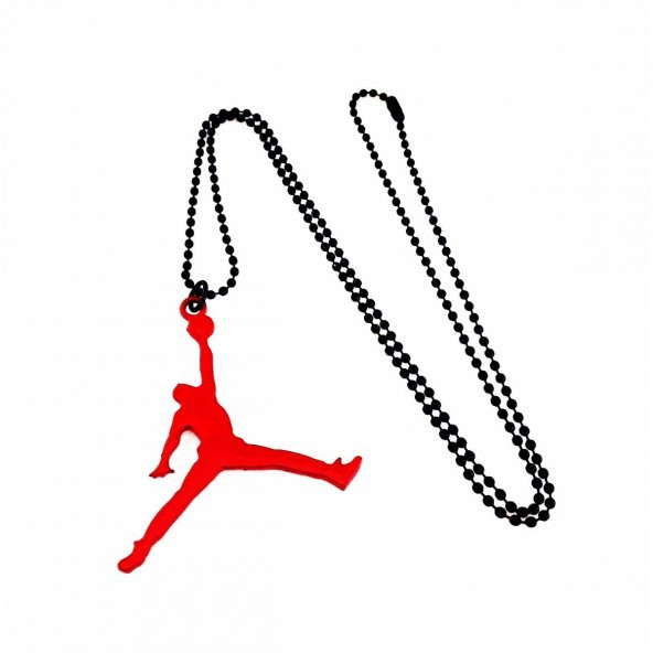 Kırmızı Renk Slam Dunk Air Jordan Kolye
