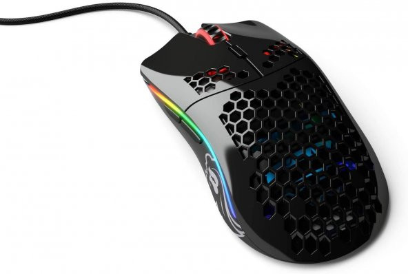Glorious Model O- Kablolu Parlak Siyah Orta/Küçük El RGB Oyuncu Mouse GOM-GBLACK