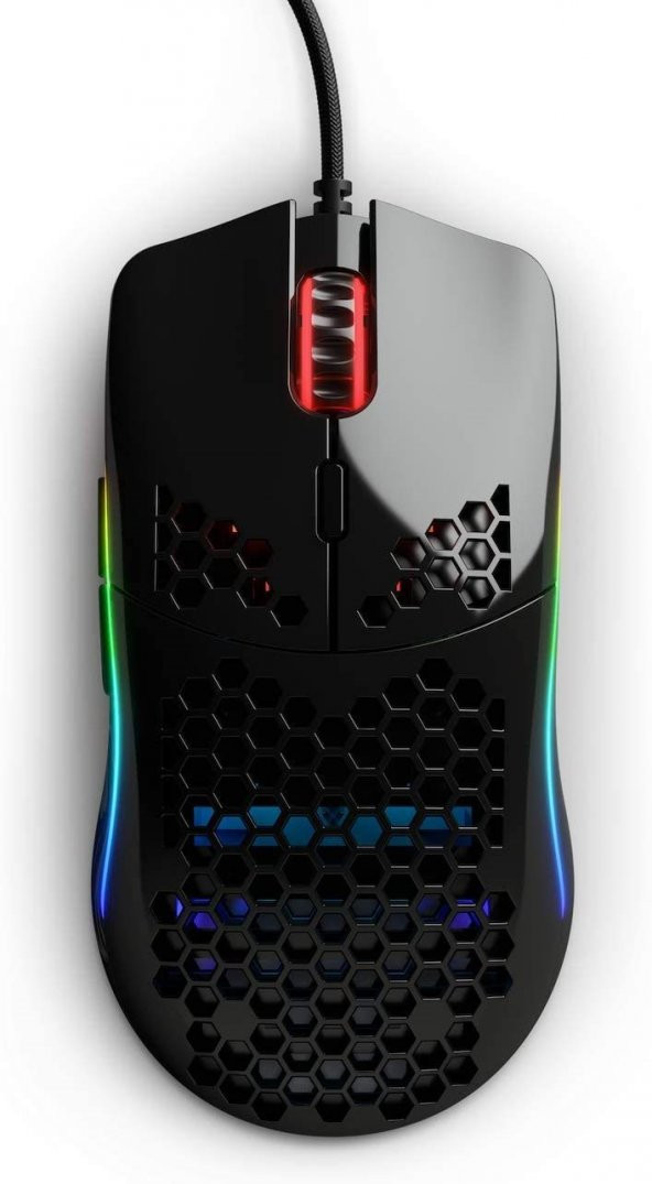Glorious Model O- Kablolu Parlak Siyah Orta/Küçük El RGB Oyuncu Mouse GOM-GBLACK - 2
