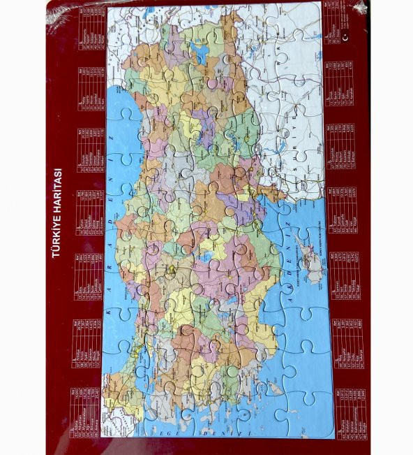 2Li Puzzle Set Türkiye Haritası 50 parça ve İnsan Anatomisi 60 parça - 3