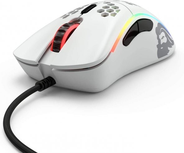 Glorious Model D Kablolu Mat Beyaz Orta/Küçük El RGB Oyuncu Mouse GLO-MS-DM-MW