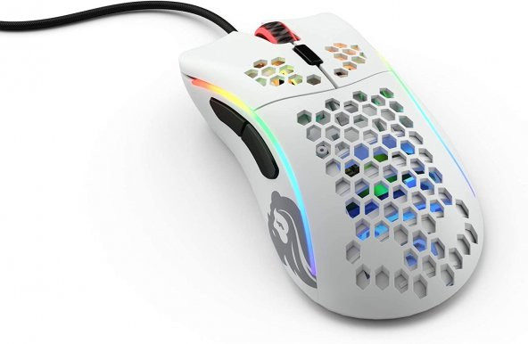 Glorious Model D Kablolu Mat Beyaz Orta/Küçük El RGB Oyuncu Mouse GLO-MS-DM-MW - 3