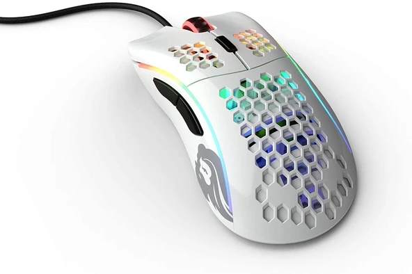 Glorious Model D Kablolu Parlak Beyaz RGB Oyuncu Mouse GD-GWHITE - Resim 2