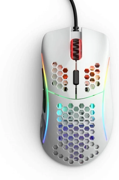 Glorious Model D Kablolu Parlak Beyaz RGB Oyuncu Mouse GD-GWHITE - Resim 3