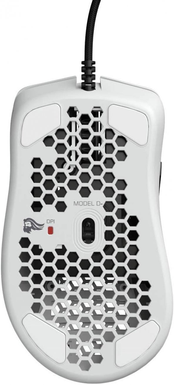 Glorious Model D Kablolu Parlak Beyaz Orta/Küçük El RGB Oyuncu Mouse GLO-MS-DM-GW - 2