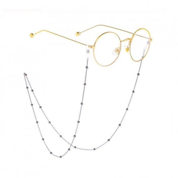 Gümüş Renk Top Zincir Gözlük Zinciri - 5