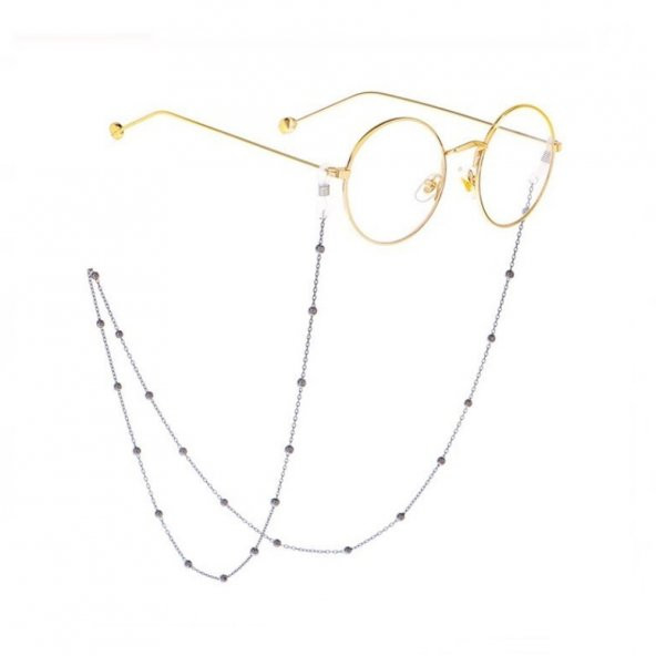 Gümüş Renk Top Zincir Gözlük Zinciri - 3