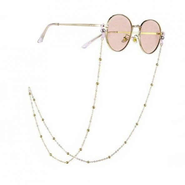 Gümüş Renk Top Zincir Gözlük Zinciri - 4