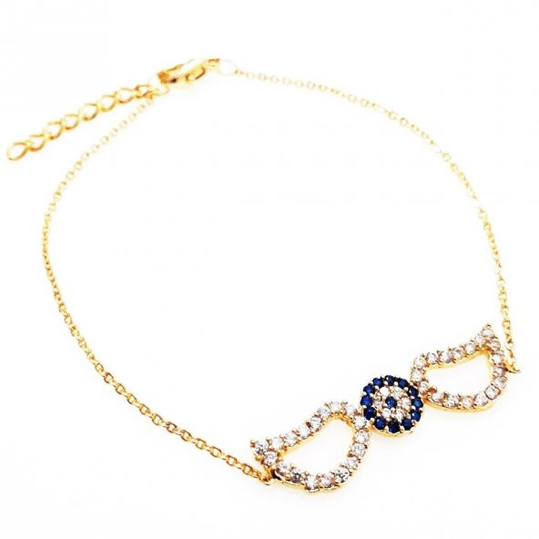 Melek Kanadı Nazar Boncuğu Kadın Bileklik - 2