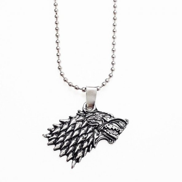Game Of Thrones Stark Kurt Başı Erkek Kolye - 3