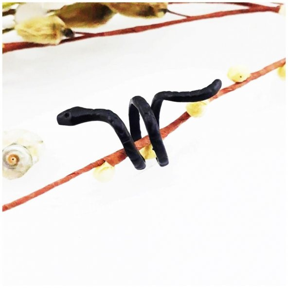 Siyah Renk Yılan Yüzük - 2