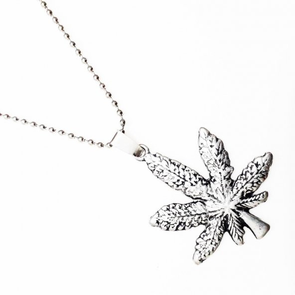 Marijuana Yaprak Erkek Kolye - 2