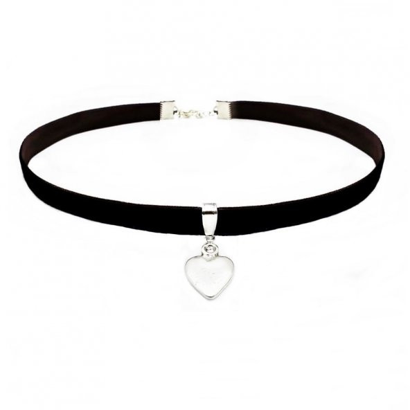 Kalp Kadın Choker Kolye - 4