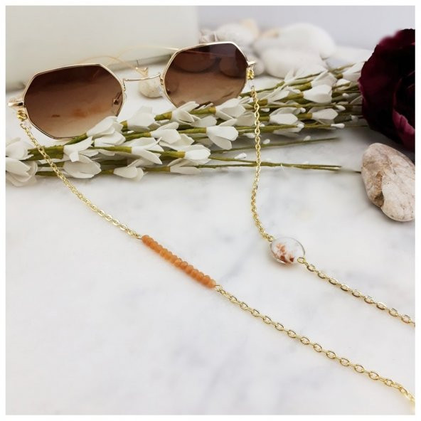 Kristal Taş Kadın Gözlük Zinciri - 2