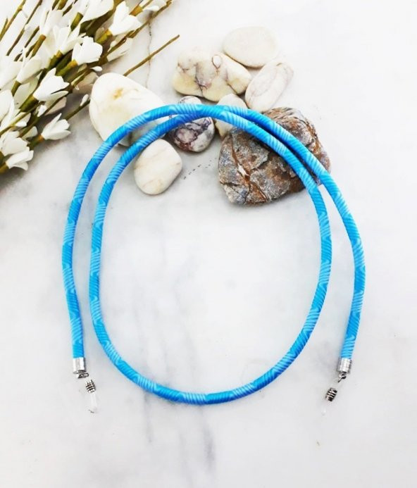 Mavi Renk Kadın Gözlük İpi - 4