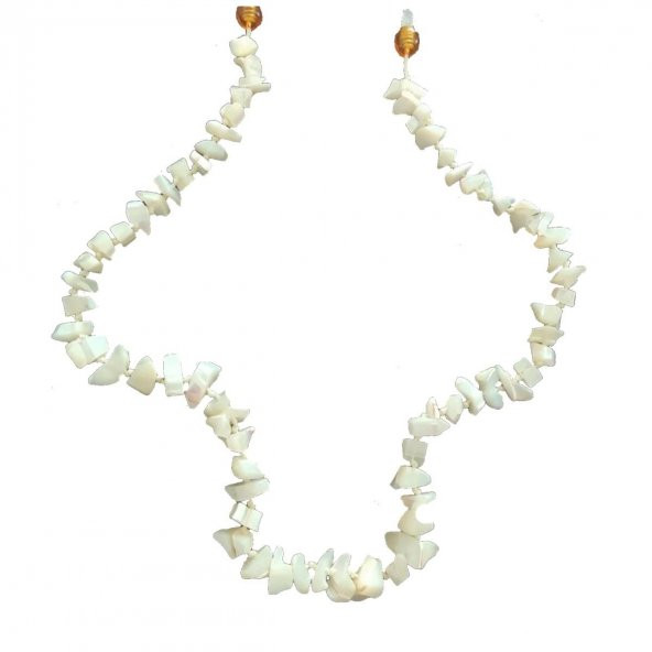 Makrome Düğüm Kadın Sedef Doğal Taş Kolye