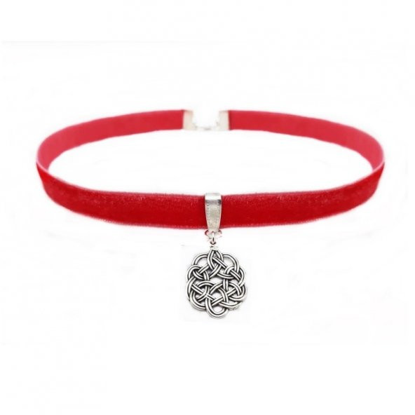 Kazaziye Aşk Düğümü Kadın Choker Tasma Kolye