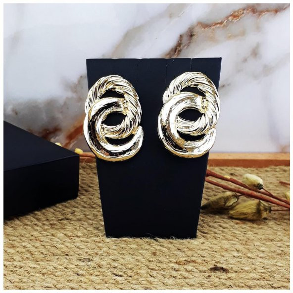 Altın Kaplama Kadın Küpe