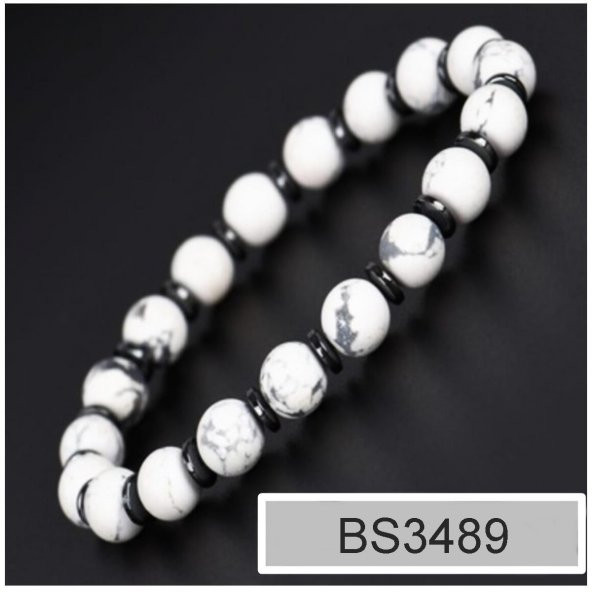 Havlit & Hematit Erkek Doğal Taş Bileklik