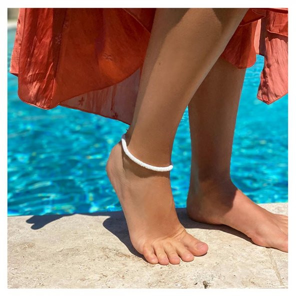 Beyaz Renk Kadın Fimo Bileklik