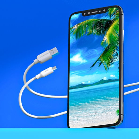 Dramex D11MK Micro USB Data/Şarj Kablosu 1.1A 1mt Beyaz - 4