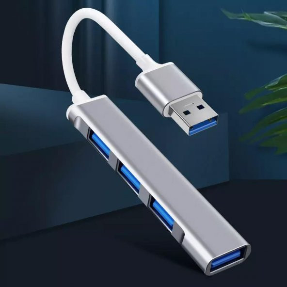 PrimeX PX-TYP5 Ultra Slim Gri USB Hub, 4 Port USB 3.0 Çoklayıcı, USB Çoklayıcı - 2