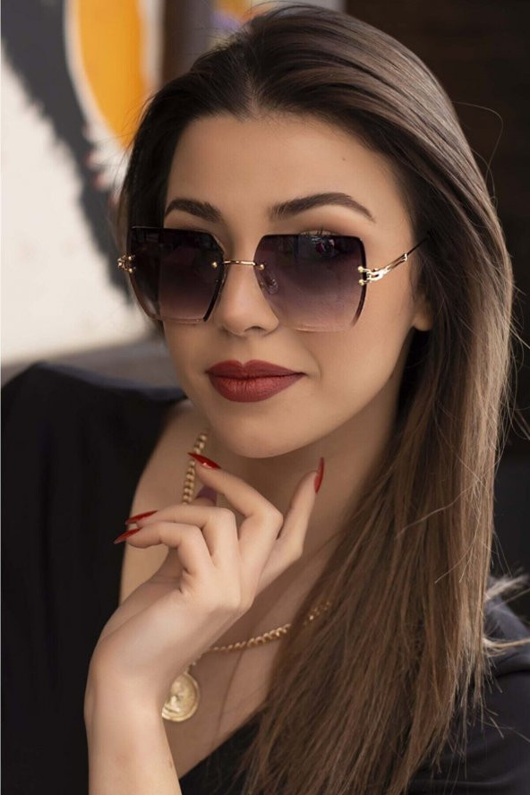 ModaLucci ML 17 Bizote Kristal Füme Kadın Güneş Gözlüğü - 2