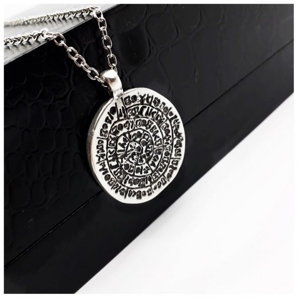 Gümüş Kaplama Tılsım Erkek - Kadın Kolye - Resim 2