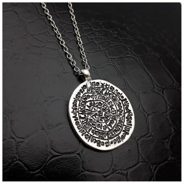 Gümüş Kaplama Tılsım Erkek - Kadın Kolye - Resim 3