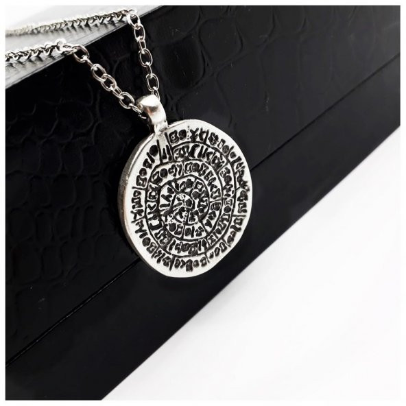 Gümüş Kaplama Tılsım Erkek - Kadın Kolye - Resim 5