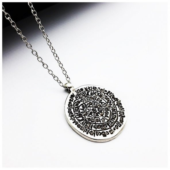 Gümüş Kaplama Tılsım Erkek - Kadın Kolye - Resim 6