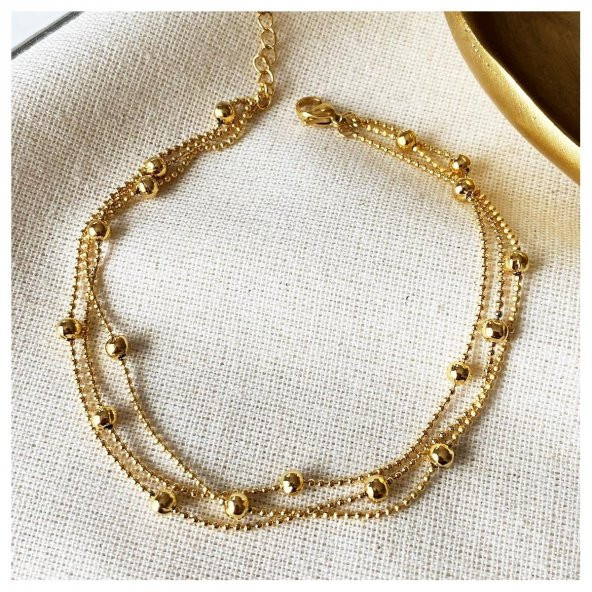 Altın KaplamaDorika  Zincir Choker Kadın Halhal